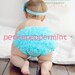 Turquoise Ruffle Baby Bloomer Diaper Cover