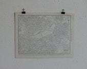 Vintage Map-City of Boston-Early 20th Century