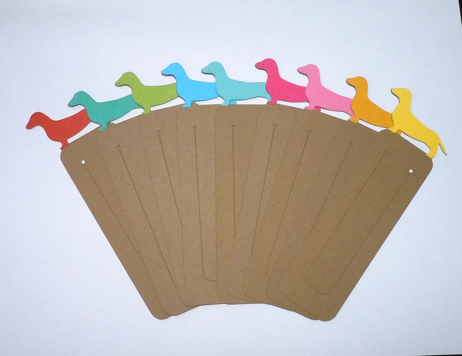 Dachshund Bookmarks - Set of 18