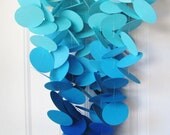 Large Baby Mobile in Ocean Depths - Ombre Blue Crib Mobile