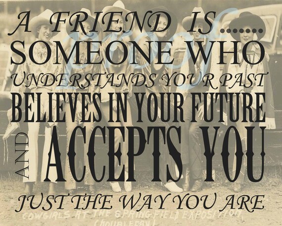 Vintage Cowgirl Friendship Quote Printable by TheRuralRose on Etsy