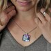 PUG Jewelry Pendant Necklace Pugs Charm Necklace Dog Tag Jewelry Silver Glass Christmas Gift abstract - Wedding Gifts