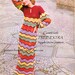 Crochet Dress Pattern Vintage PDF 095 BoHo ZigZag Maxi Dress from WonkyZebra