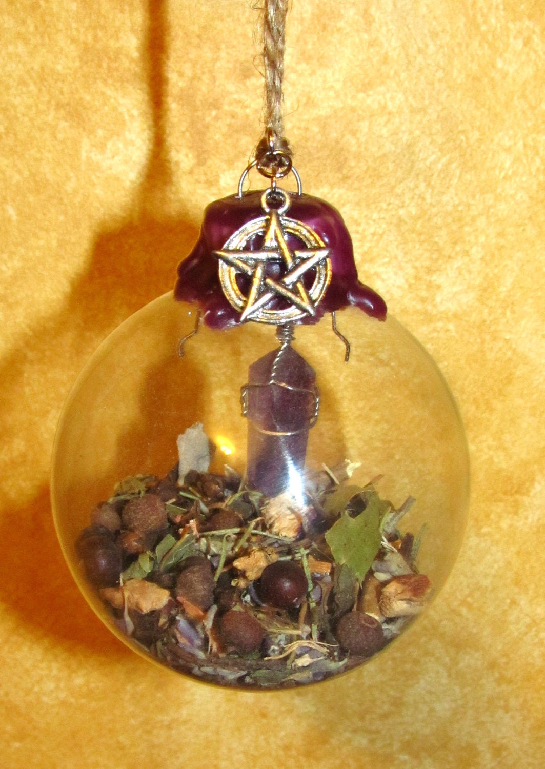 Sage's Witch Ball - Amethyst