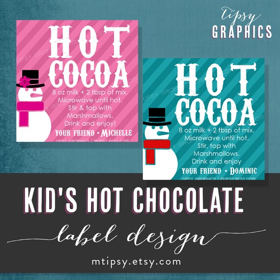 Kid's Holiday Sticker or Tag. Class Gift. Printable File by Tipsy Graphics Il_570xn