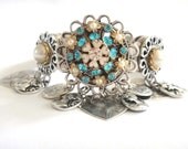 Pearls are a girls best friend cameo dangle bracelet