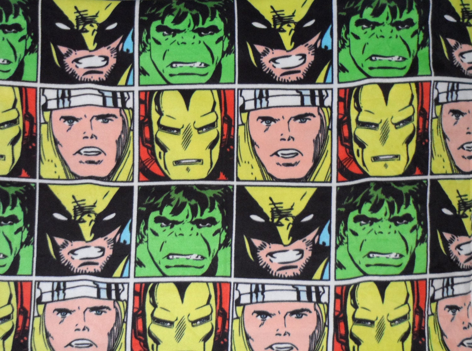 Avengers Marvel Comics Iron Man Incredible Hulk Thor Wolverine Fleece Throw Blanket Soft Warm Wall Hanging New