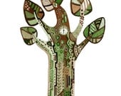 Print Tree illustrated patterned tree 8x11