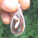 Fire Agate Pendant Arizona mounted on a sterling silver bezel