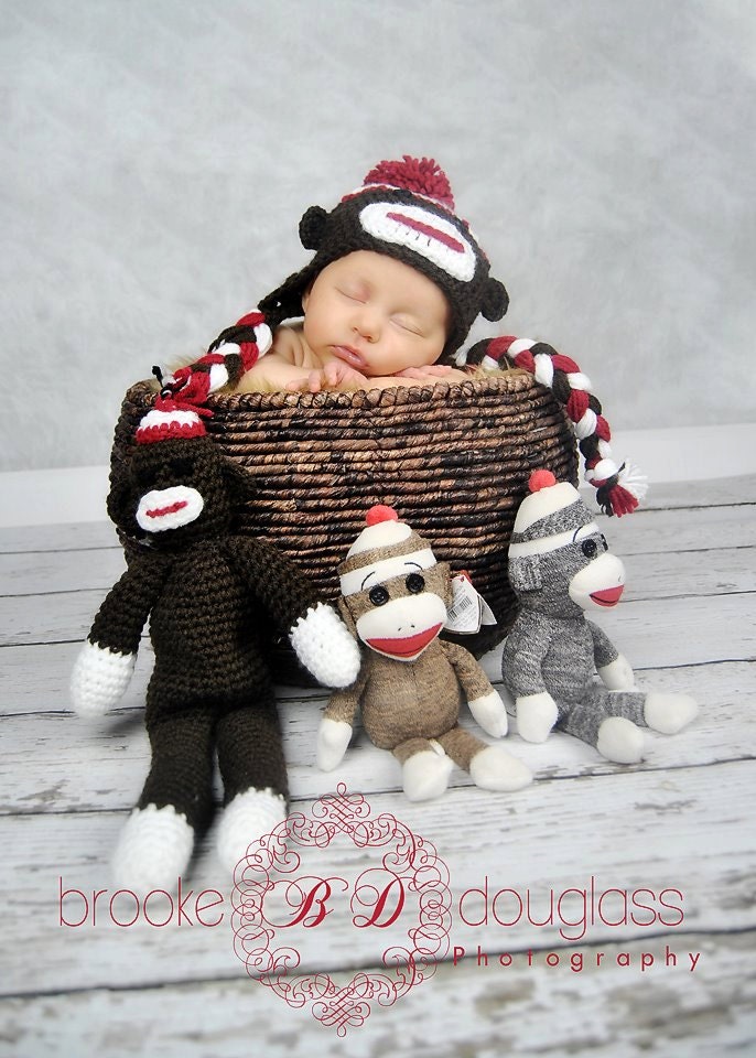 PDF Sock Monkey Hat PATTERN
