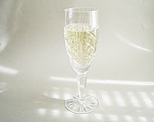 Waterford Stemware, Vintage Champagne Glasses,  Wedding Flutes