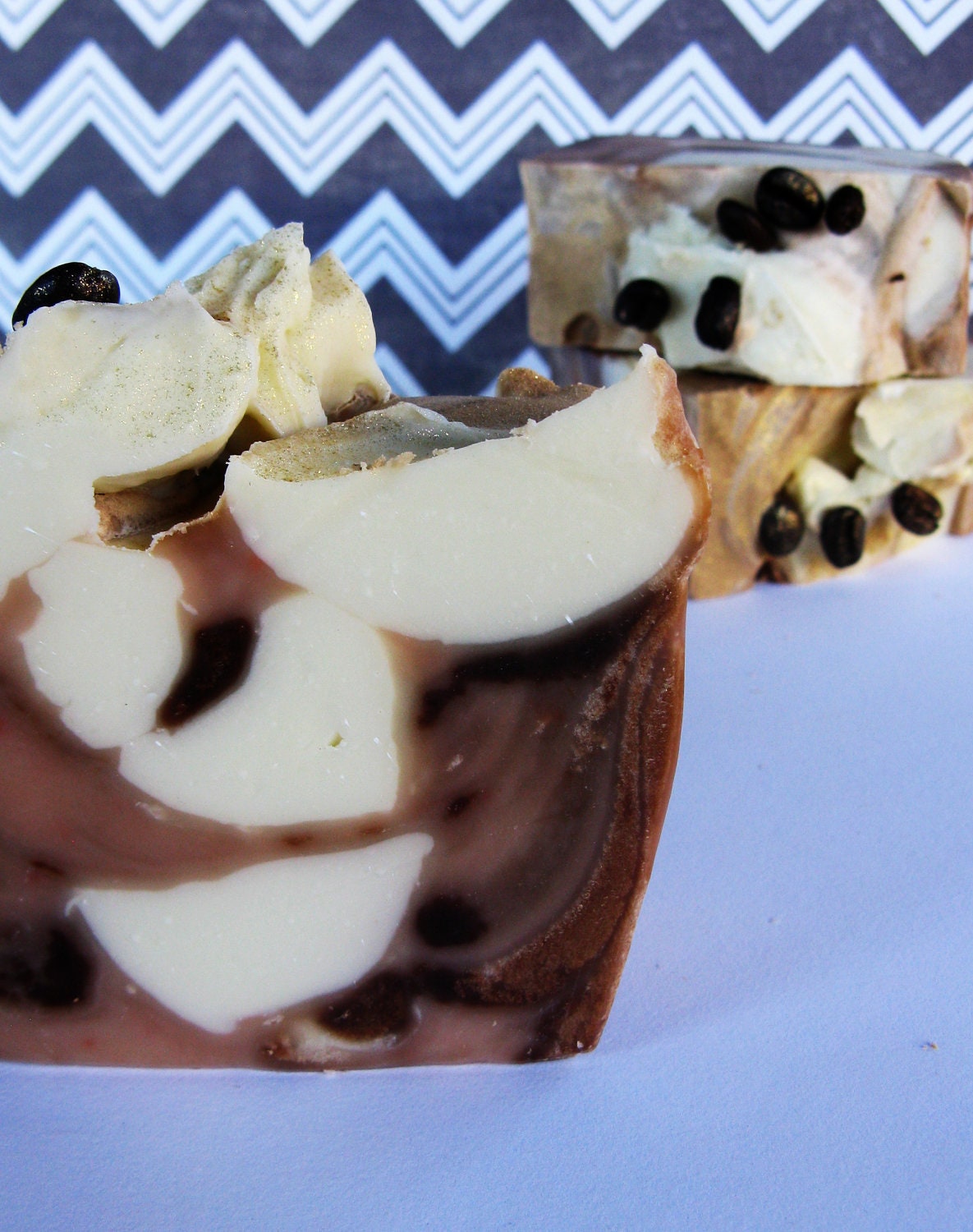 Mocha Almond Handmade Soap - dessert soap, shea butter soap, coffee soap