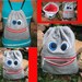 Mr Mouthy - Creature Keepers Monster Cinch Sack - Back Pack - Back To School -100 Percent Wool with Front Zipper Pocket