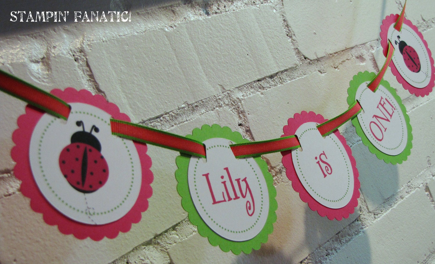 Little Ladybug Collection: High Chair Banner. I am ONE banner. Custom High Chair Decoration. First Birthday Banner. Ladybug Banner. Il_570xn