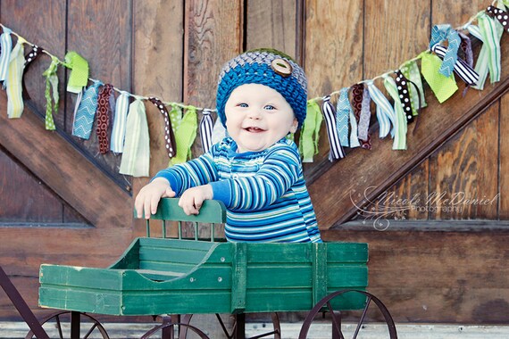 Custom Torn Fabric & Ribbon Garland Bunting Banner. Rag Garland Banner. Fabric Scrap Banner. Made to Order. Photography Prop. Il_570xn