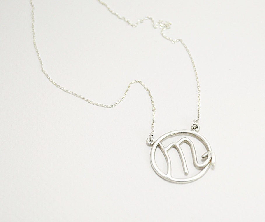 FREE SHIPPING- scorpio necklace-made to order