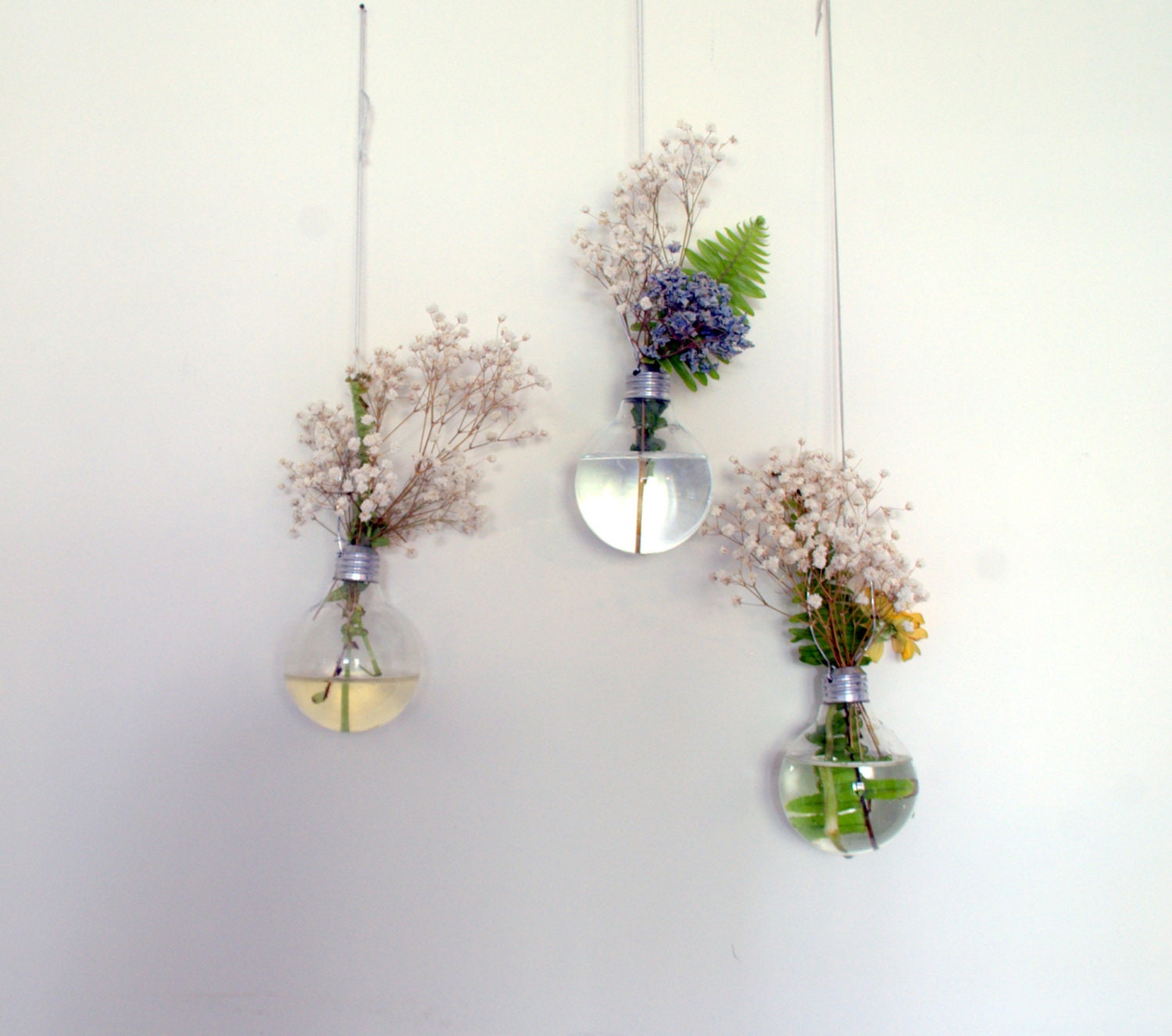 Light Bulb Hanging Vase Set of 3 Sale
