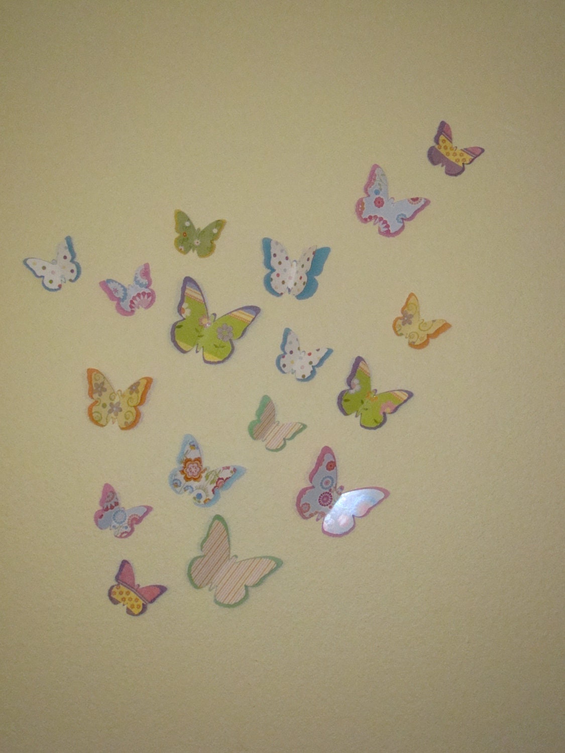 Buy 2 Sets Get 1 Set FREE 3D Layered Patterned Butterfly Wall Art Baby Nursery Home Decor Adhesive Included
