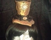 Steampunk Bronze Cameo Hat