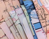 Authentic Handmade Map Envelopes