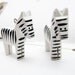 1pc Wooden Zebra Pendant