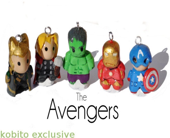 The Avengers Charm Collection: SET of FIVE