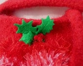 Christmas Felted Wool Purse