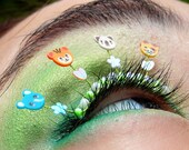 Baby Zoo Animal Eyelash Jewelry - false eyelashes with elephants, tigers, koalas and giraffes