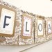 Wedding Garland FLOATS Banner, Burlap and Lace Rustic Chic Wedding Reception Decor