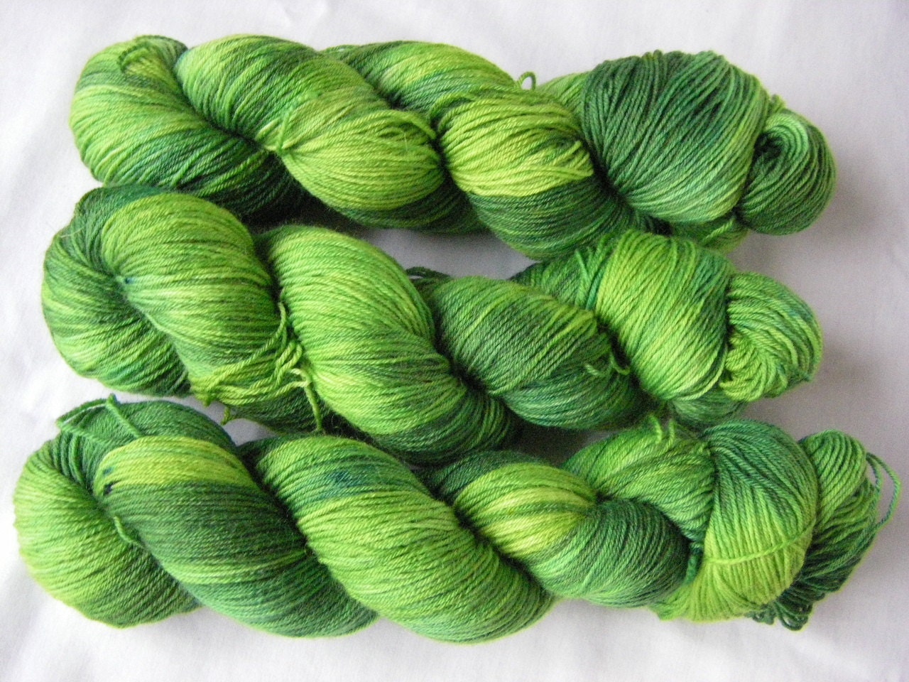 Superwash Bluefaced Leicester Fingering - BFL Sock - Young Grass