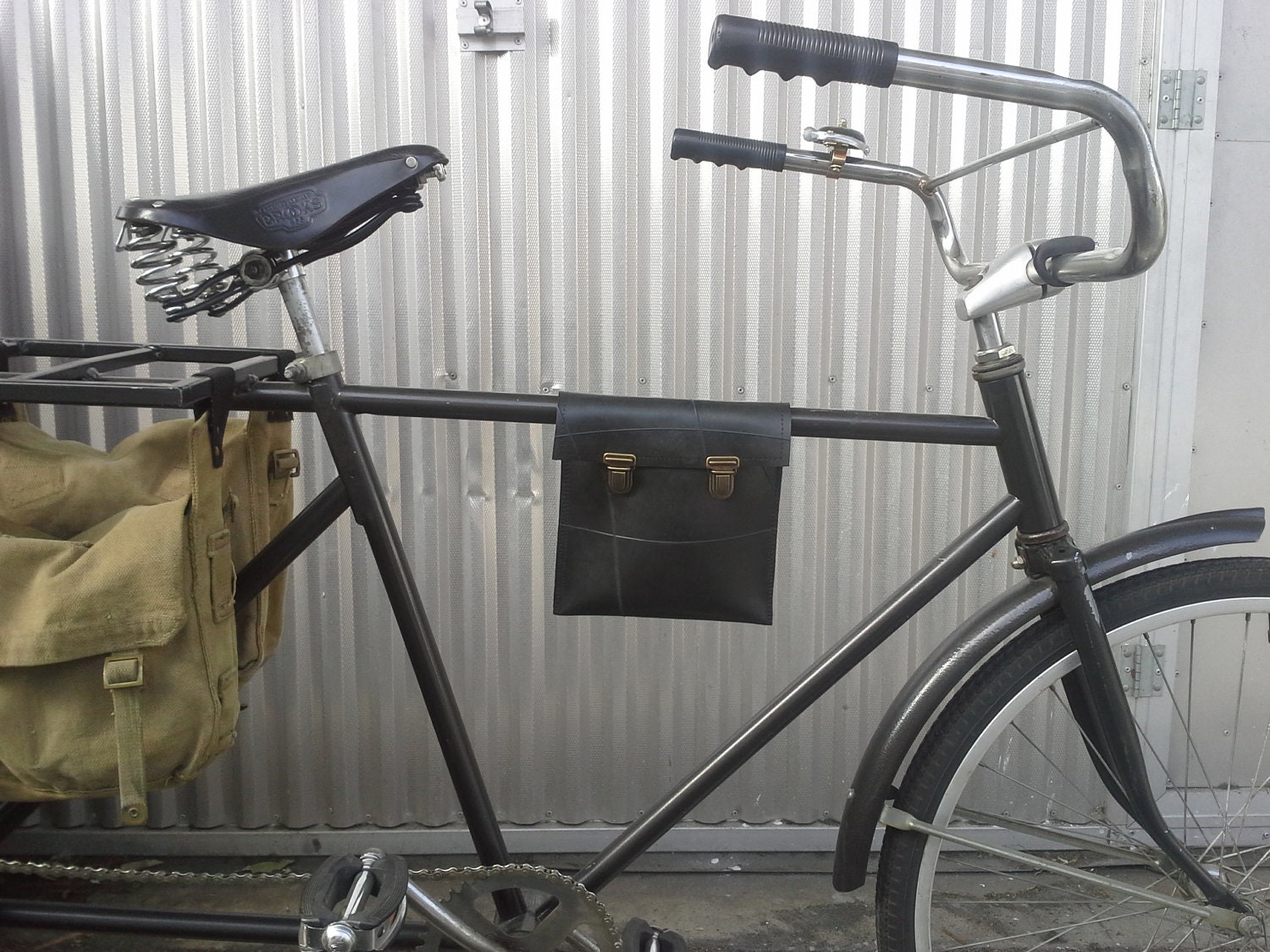 Rubber Top Tube Bicycle Bag