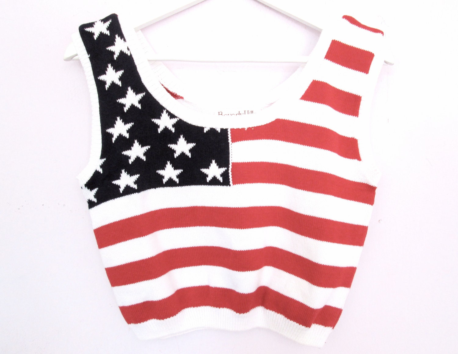 90's American Flag Crop top size - M/L