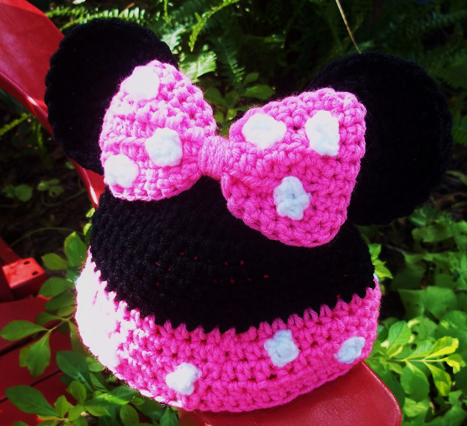Minnie Mouse Crochet Hat in choice of 5 sizes