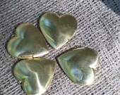 One Locket, Largest,  Plain, Unusual, 1-1/2" Tall, Plain, Domed,  Brass, Jewelry, Necklace, Photo's, Very Different