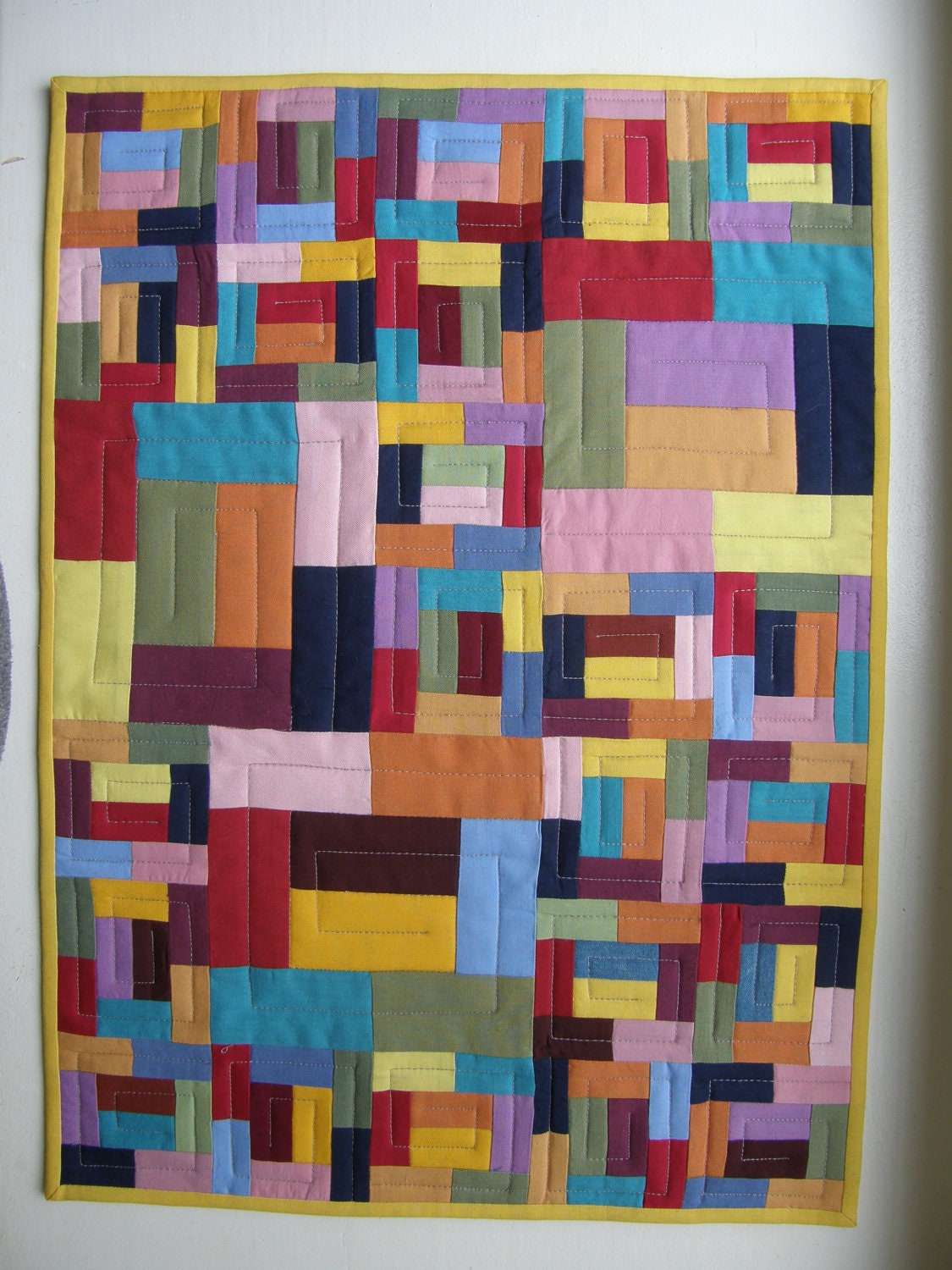 Contemporary Quilted Wall Hanging