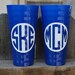 Personalized Plastic Cups (wavy) - Set of Two