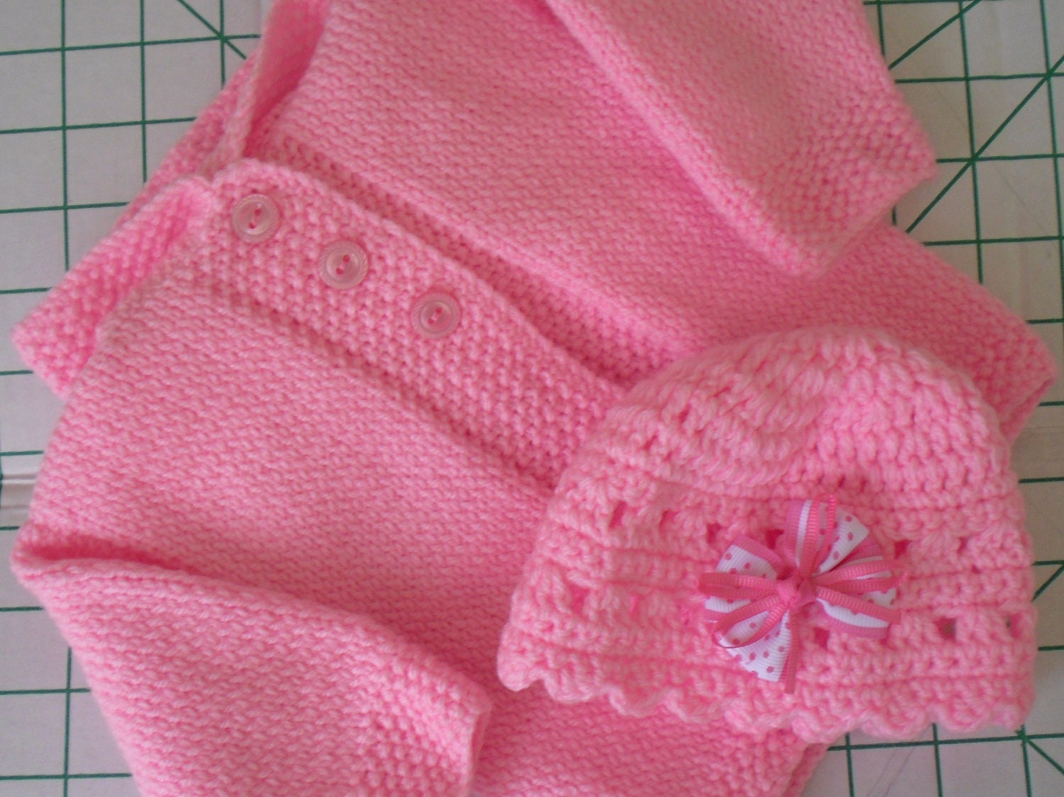 Hooded sweater, pink hoodie, hooded coat,  Acrylic. First size. Baby shower gift