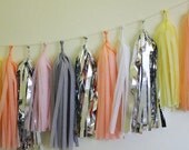 Tissue Tassel Garland-18 tassels-Peachy Keen
