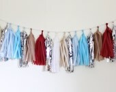 Tassel Garland-18 tassels - Sock Monkey