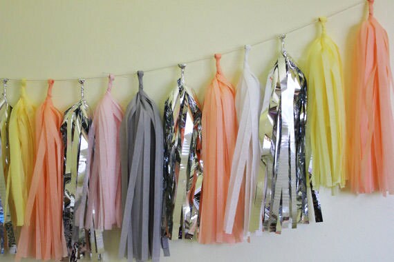 Tissue Tassel Garland-18 tassels-Peachy Keen Il_570xn