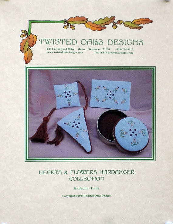 Twisted Oakes Design - Hearts & Flowers Hardanger Collection
