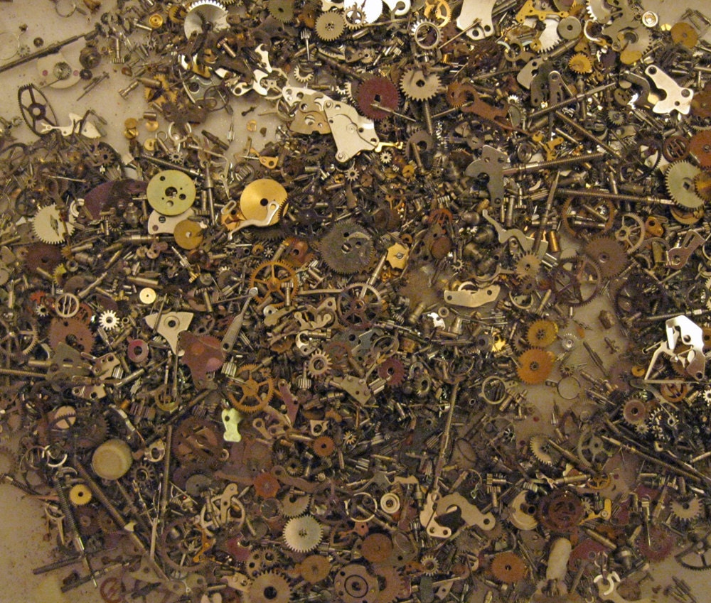 Cogs, Wheels, Gears, Steampunk lot 5g mix, Steampunk Supplies
