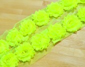 Shabby Rose Trim-NEON COLLECTION-Yellow
