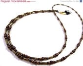 Black Friday SALE Brown and Bronze Eyeglass Chain Lanyard Glasses Necklace - MegansBeadedDesigns
