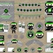 Ninja Birthday Party Package - Banners Decorations Favors - DIY Digital U Print