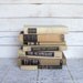 Tan & Black Books Instant Library Collection Vintage Decorative Book Bundle Photography Props Brown