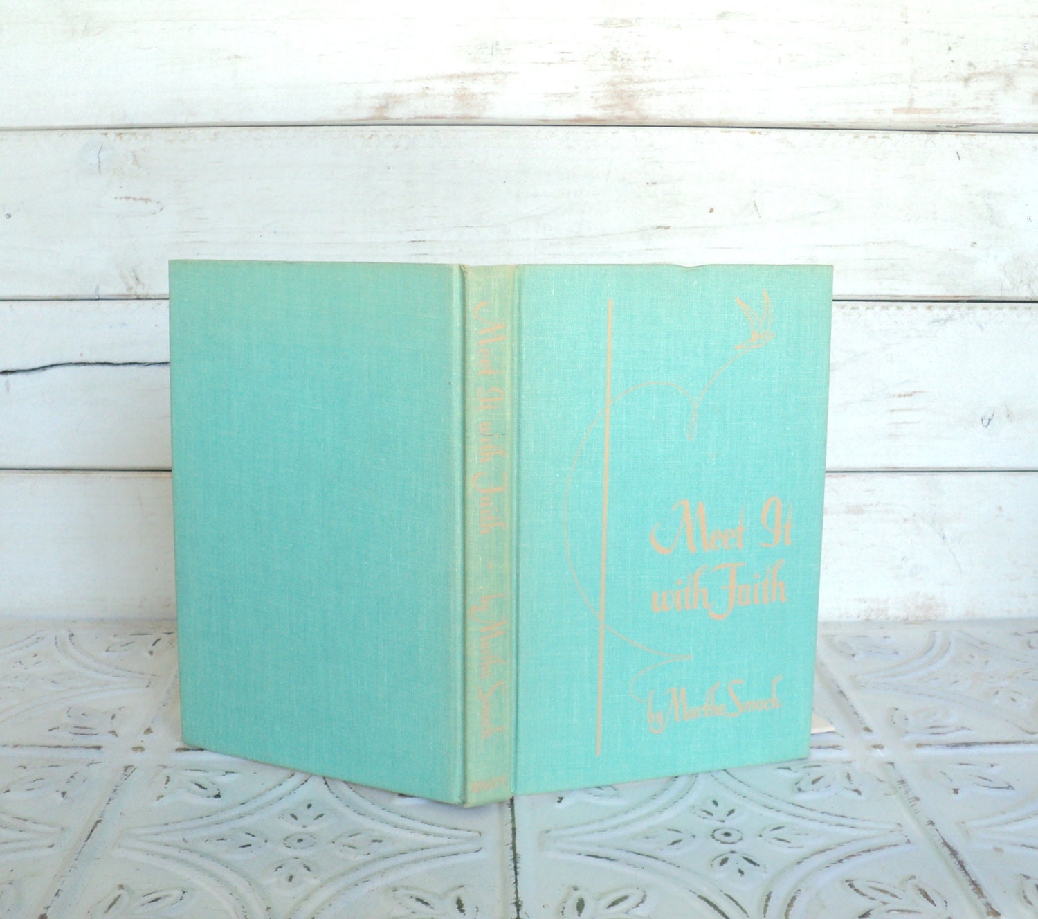Reserved Meet it with Faith Martha Smock 1966 First Printing Aqua, Seafoam Green, Orange