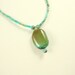 Jewelry Pendant Turquoise Stone Boulder Turquoise Heishi Sterling