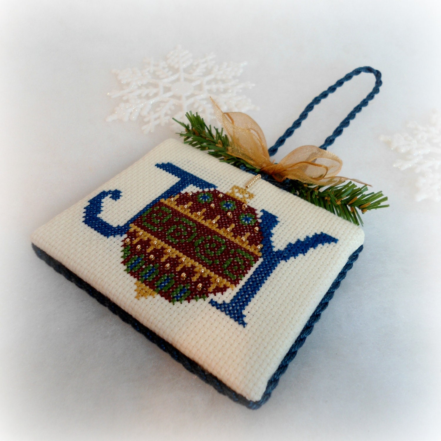 Joy Ornament, Christmas Tree Ornament Decoration
