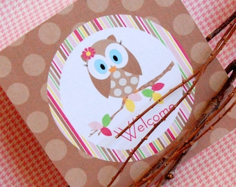 Owl Decorations for Birthday Party or Baby Shower - Look Whoo DIY Printable Decor by BeeAndDaisy - Instant Download